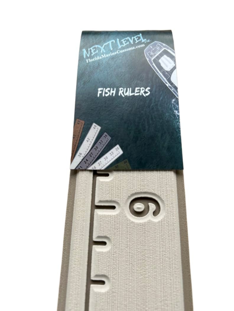 Next Level Inc | Fish Ruler | SeaDek | 36 inch Fish Measurement Tool | Perfect for Boats and Kayaks | Mica/Terra - Image 1